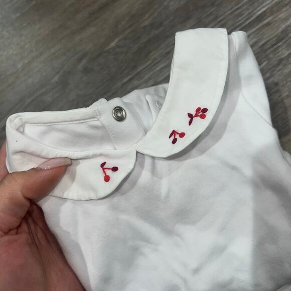 Jacadi Paris Baby Girl Collared Onesie 3-6 months - Picture 3 of 6